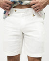 Premium Linen Shorts - White