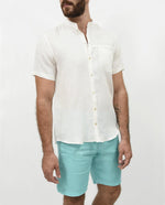 Premium Linen Shorts - Aquamarine