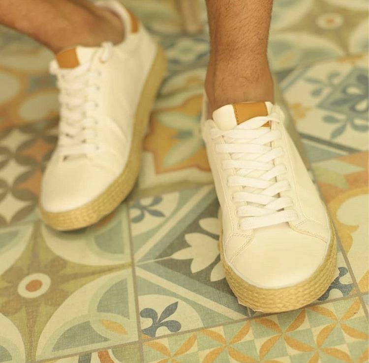 Leather Tennis with Fique Sole