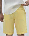Premium Linen Shorts - Yellow